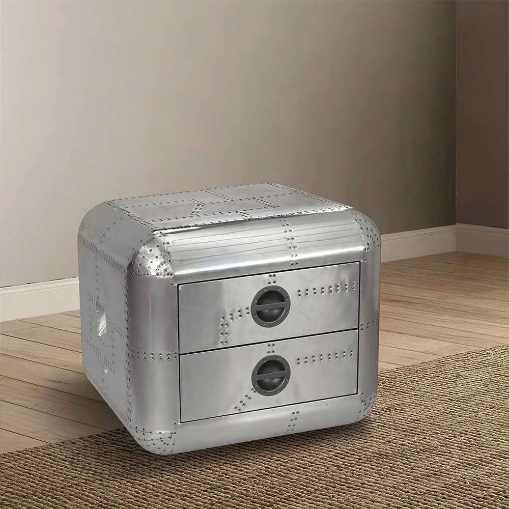 Solid Brancaster – 22 quot End Table – Aluminum Prestigious