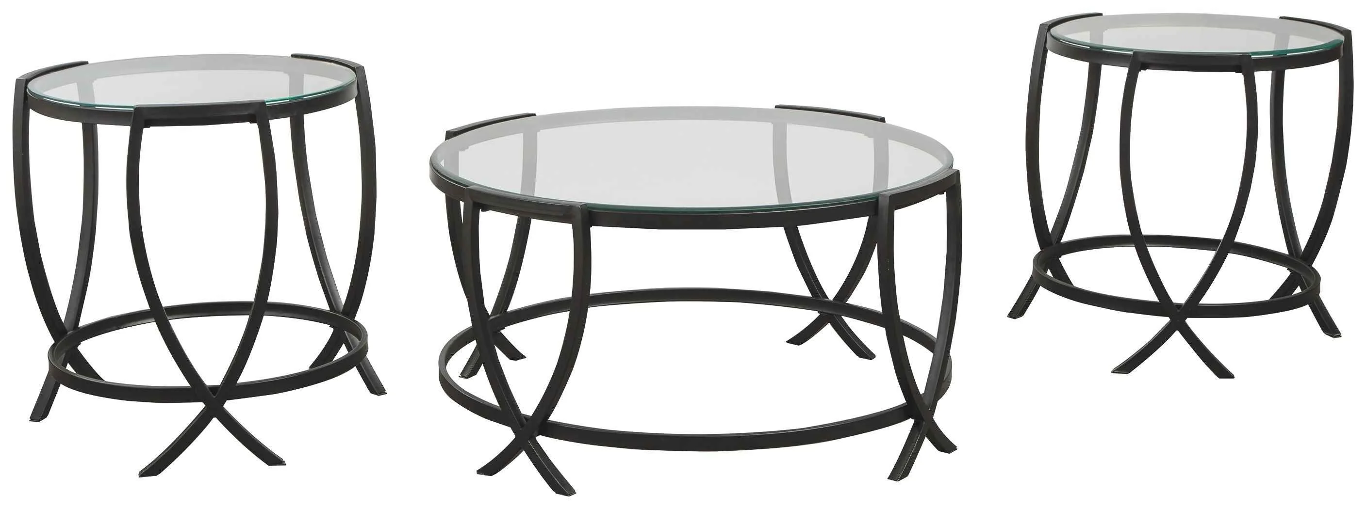 Genuine Tarrin – Occasional Table Set Set of 3 – Black Professional