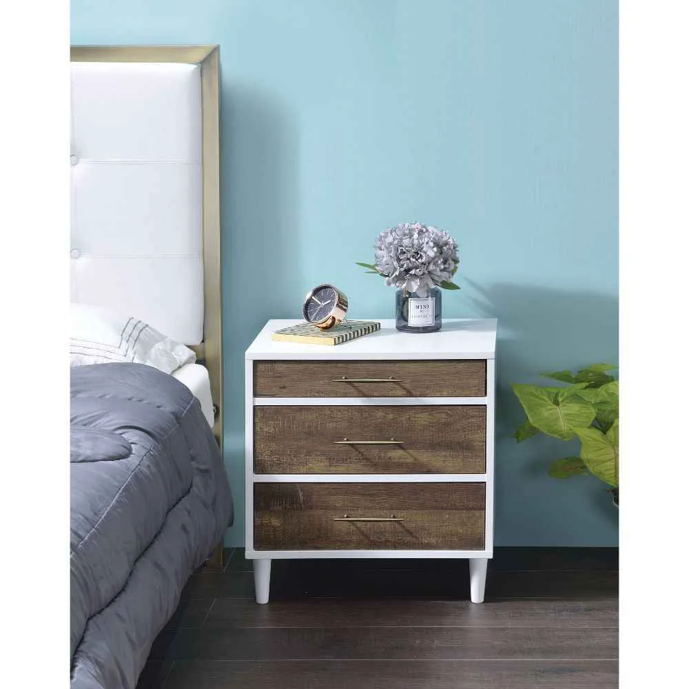 Certified Lurel – Accent Table – White amp Weathered Oak Authentic