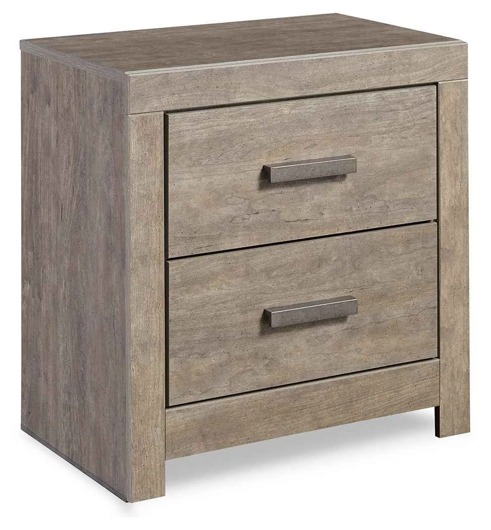 Traditional Culverbach – Two Drawer Night Stand – Gray Smart