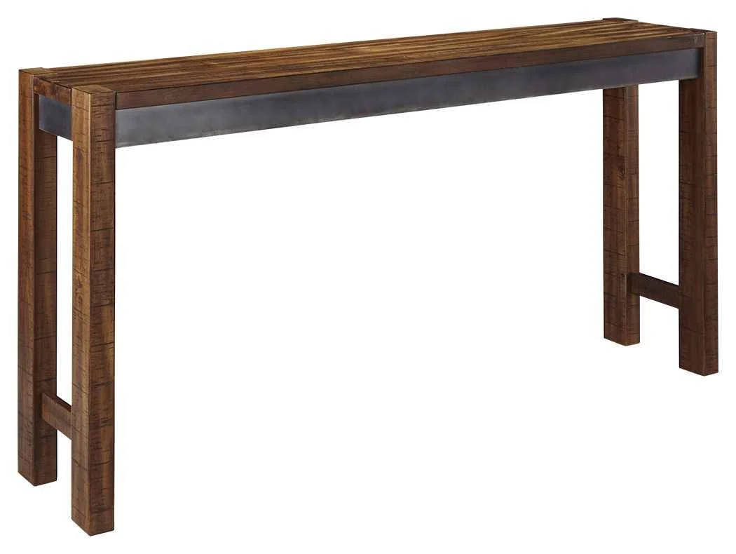 Smooth Torjin – Long Counter Table – Dark Brown Stylish