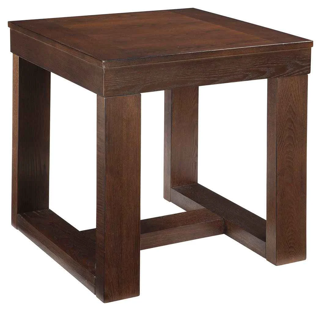 High-Grade Watson – Square End Table – Dark Brown Traditional