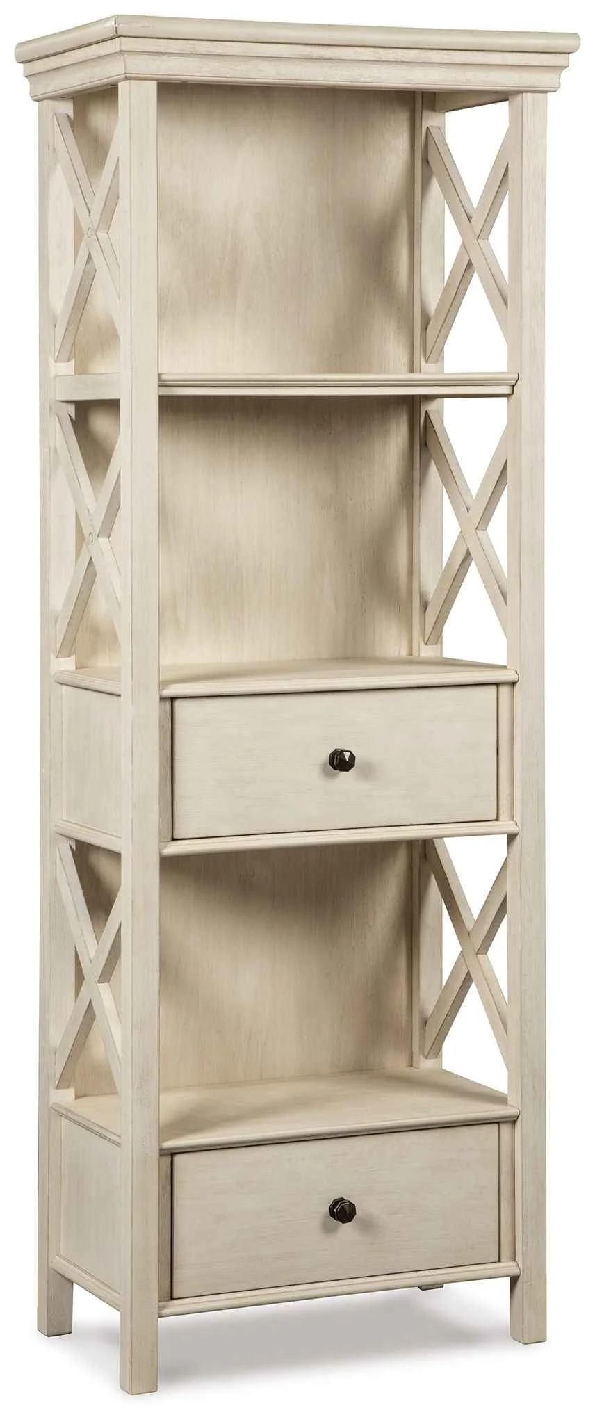 Reusable Bolanburg – Display Cabinet – Antique White Elite