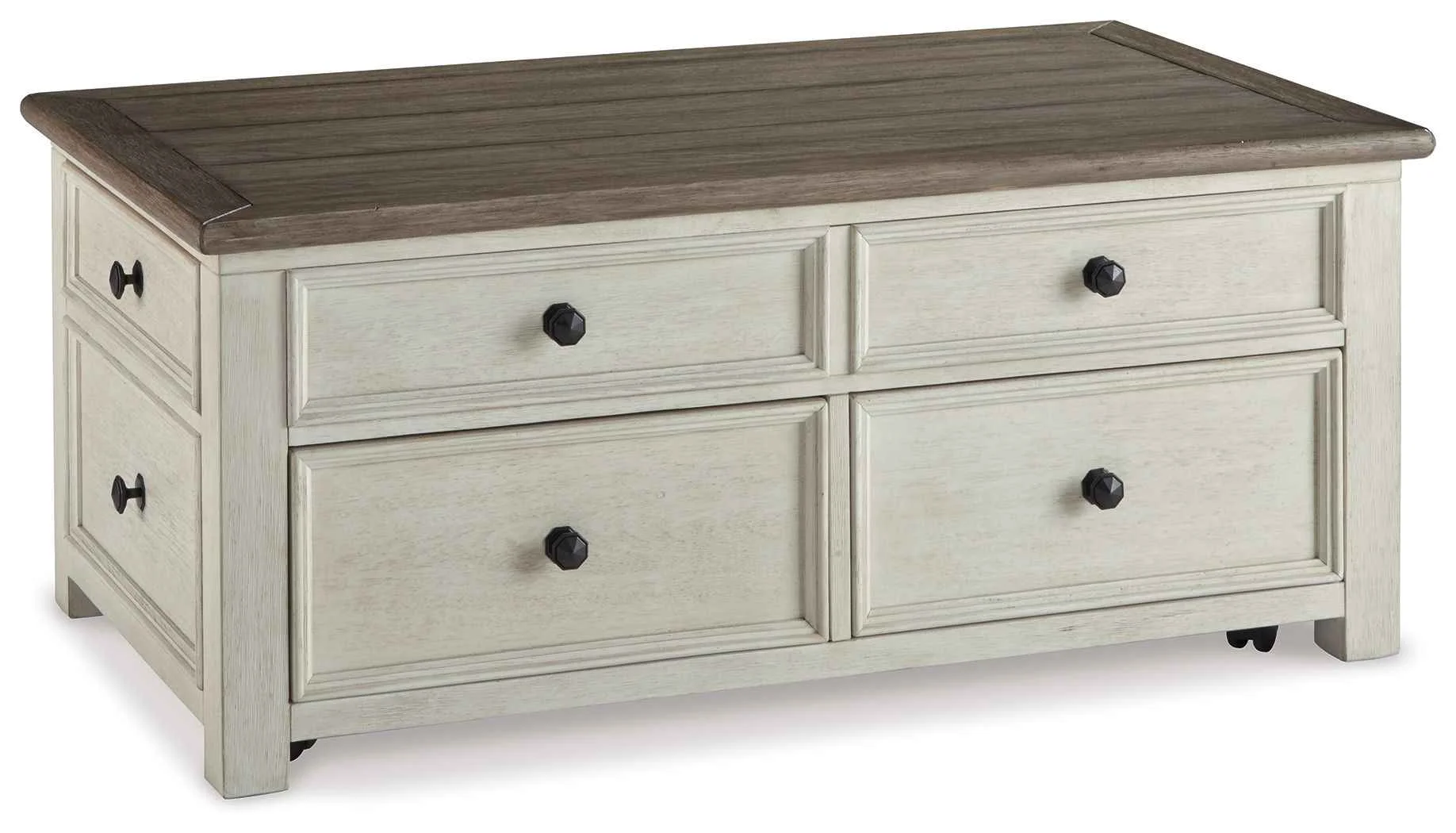 Specialty Bolanburg – Lift Top Cocktail Table – White Brown Beige Fast