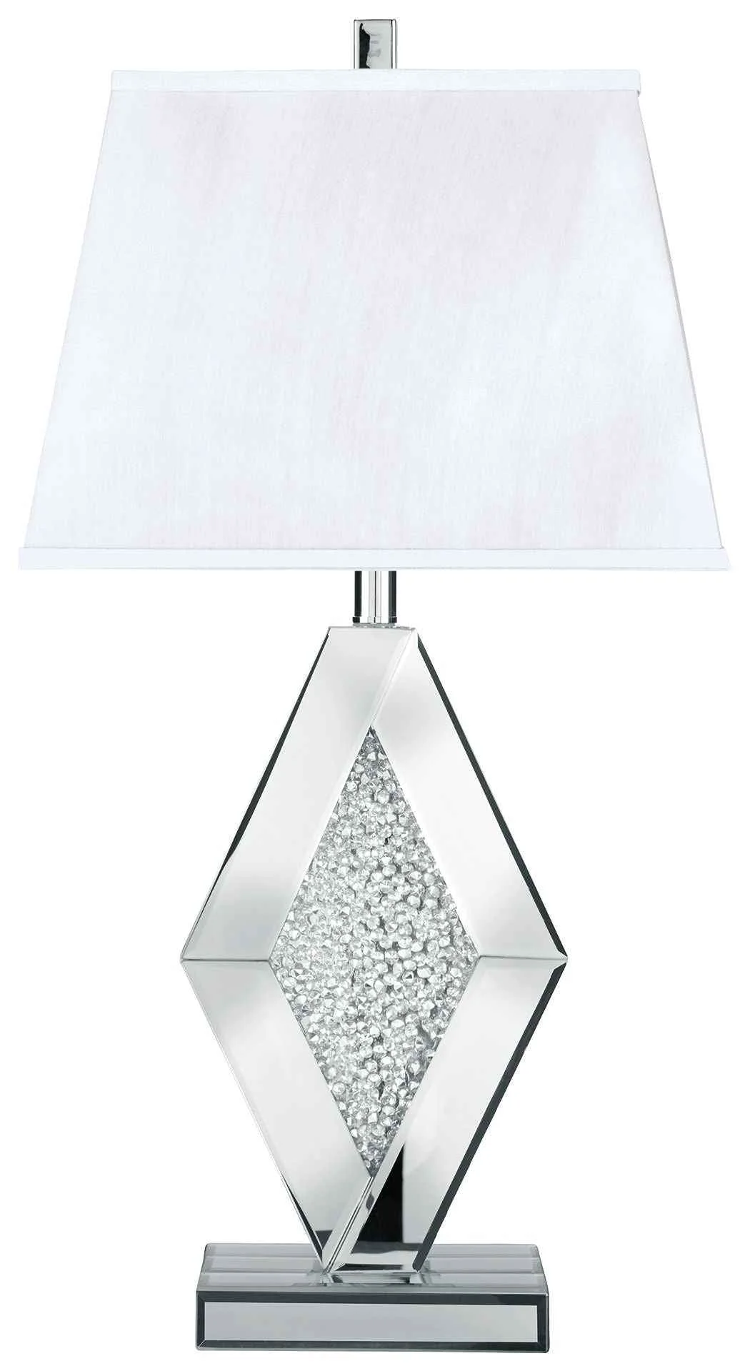 Trendy Prunella – Mirror Table Lamp – Silver Finish Recyclable