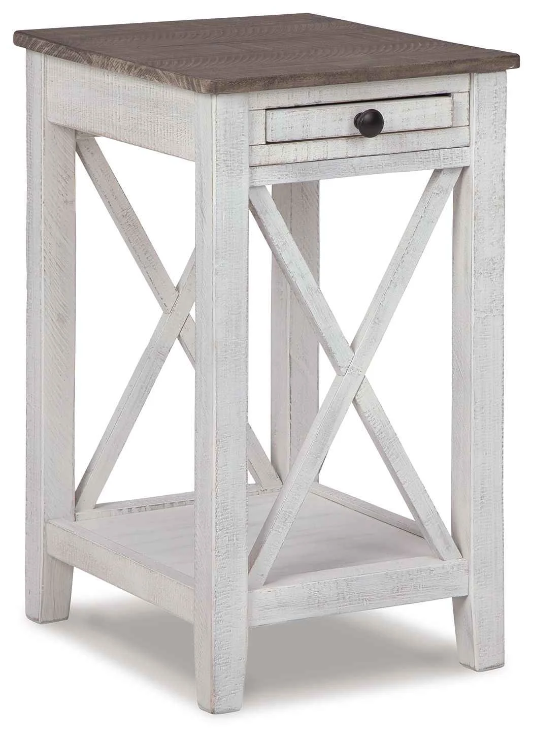Smart Adalane – Accent Table – White Gray Reliable