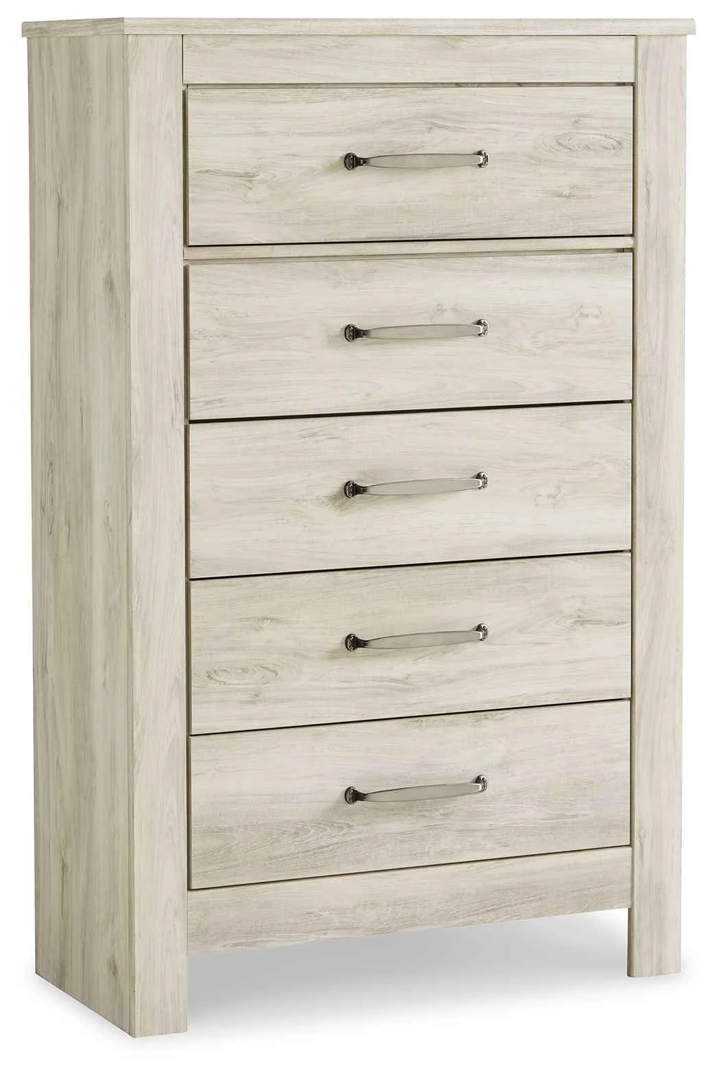 Original Bellaby – Five Drawer Chest – Whitewash Detailed