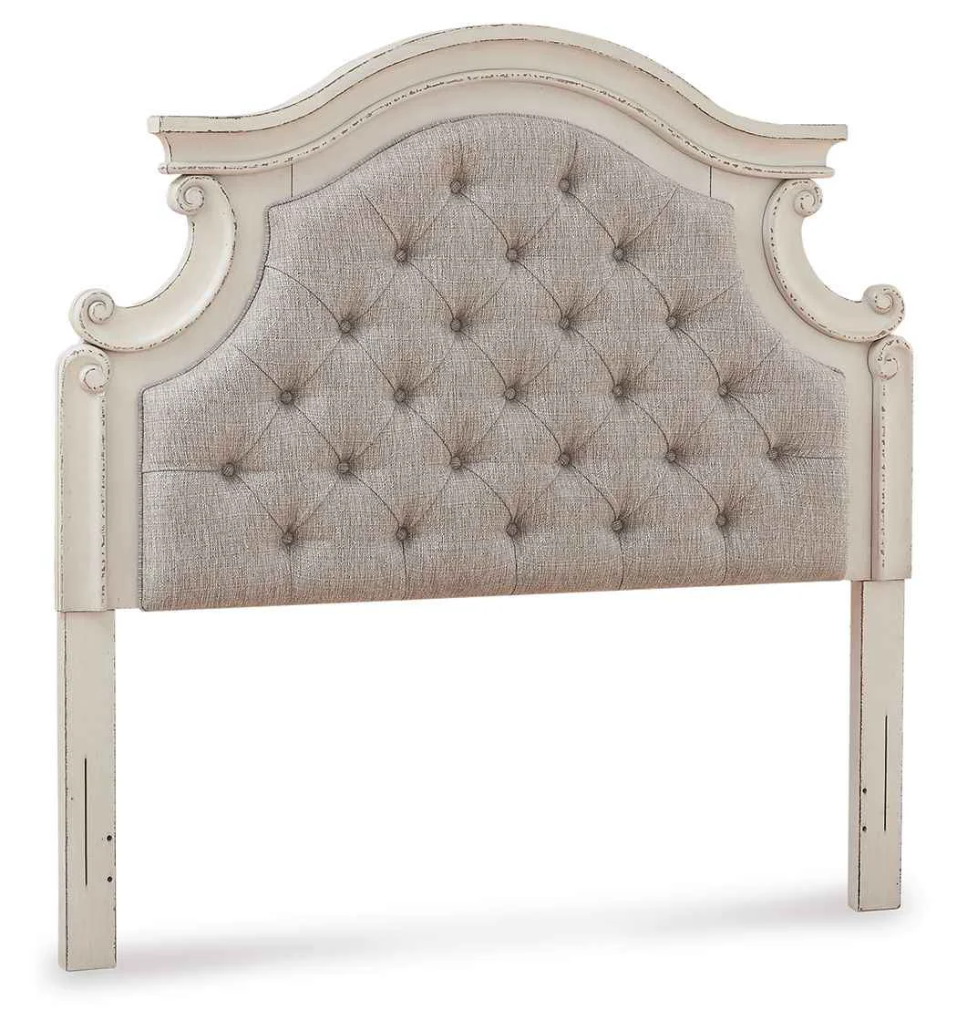 Outstanding yn – Full UPH Panel Headboard – Chipped White Safe