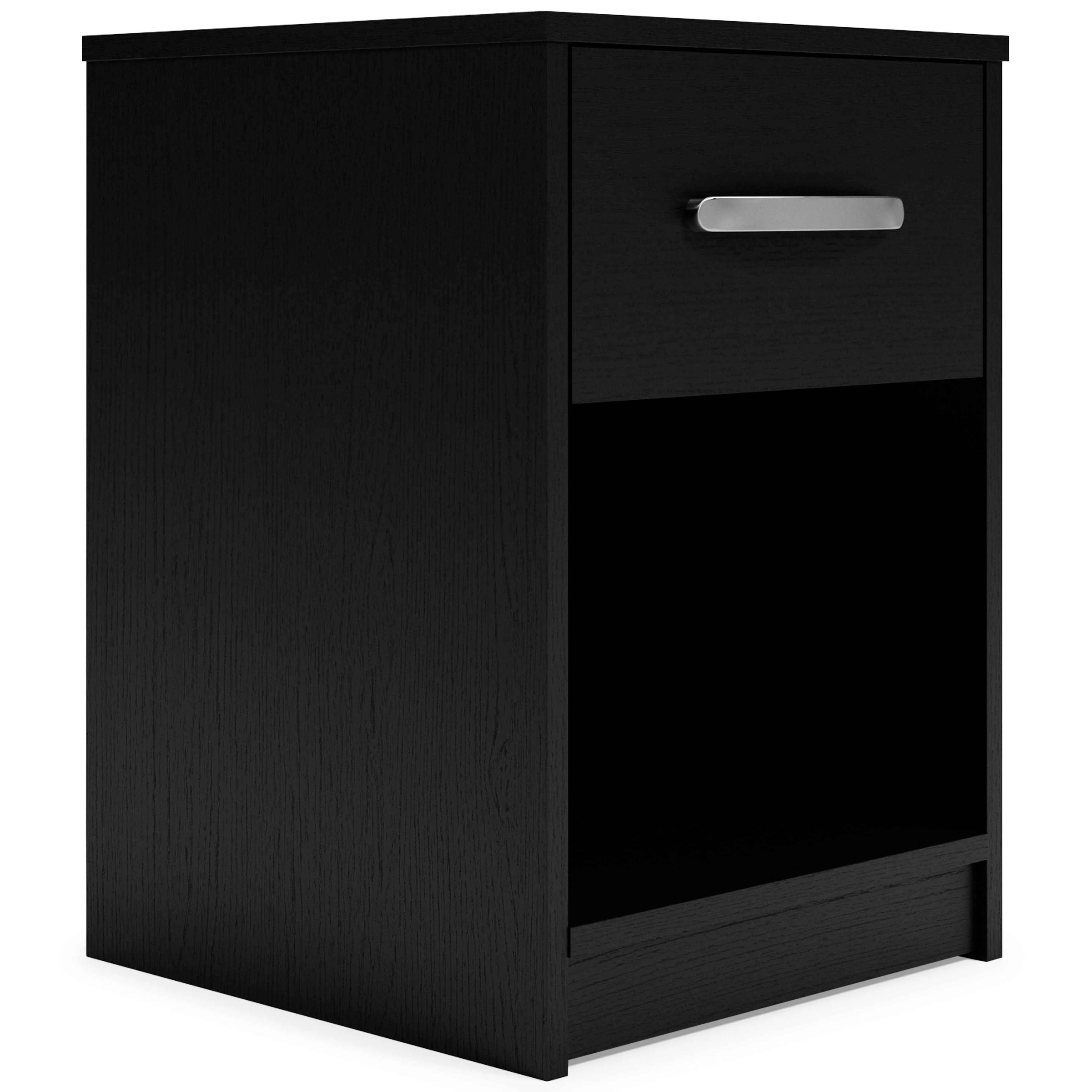 High-Performance Finch – One Drawer Night Stand – 23 quot Height – Black Trusted