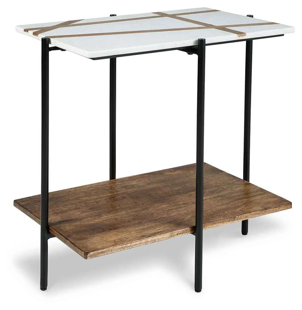 Consistent Braxmore – Accent Table – White Light Brown Exclusive