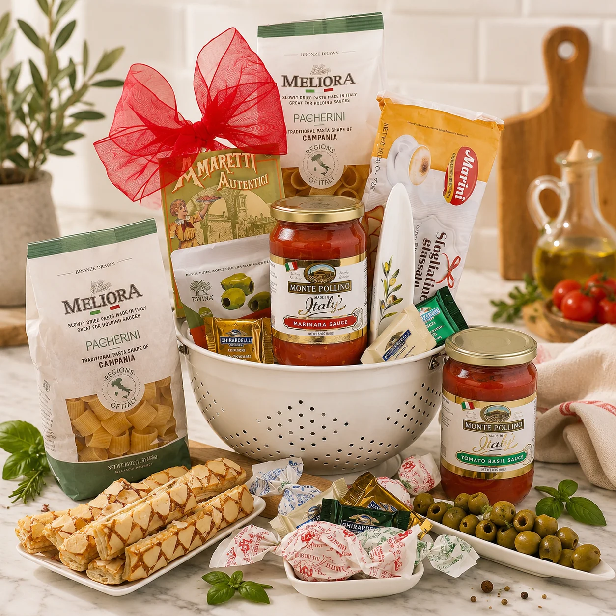 Relaxed Taste of Italy Pasta Gift Basket World-Class
