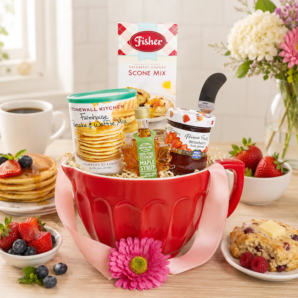 Secure Homemade Morning Baking Gift Basket Fine Crafted