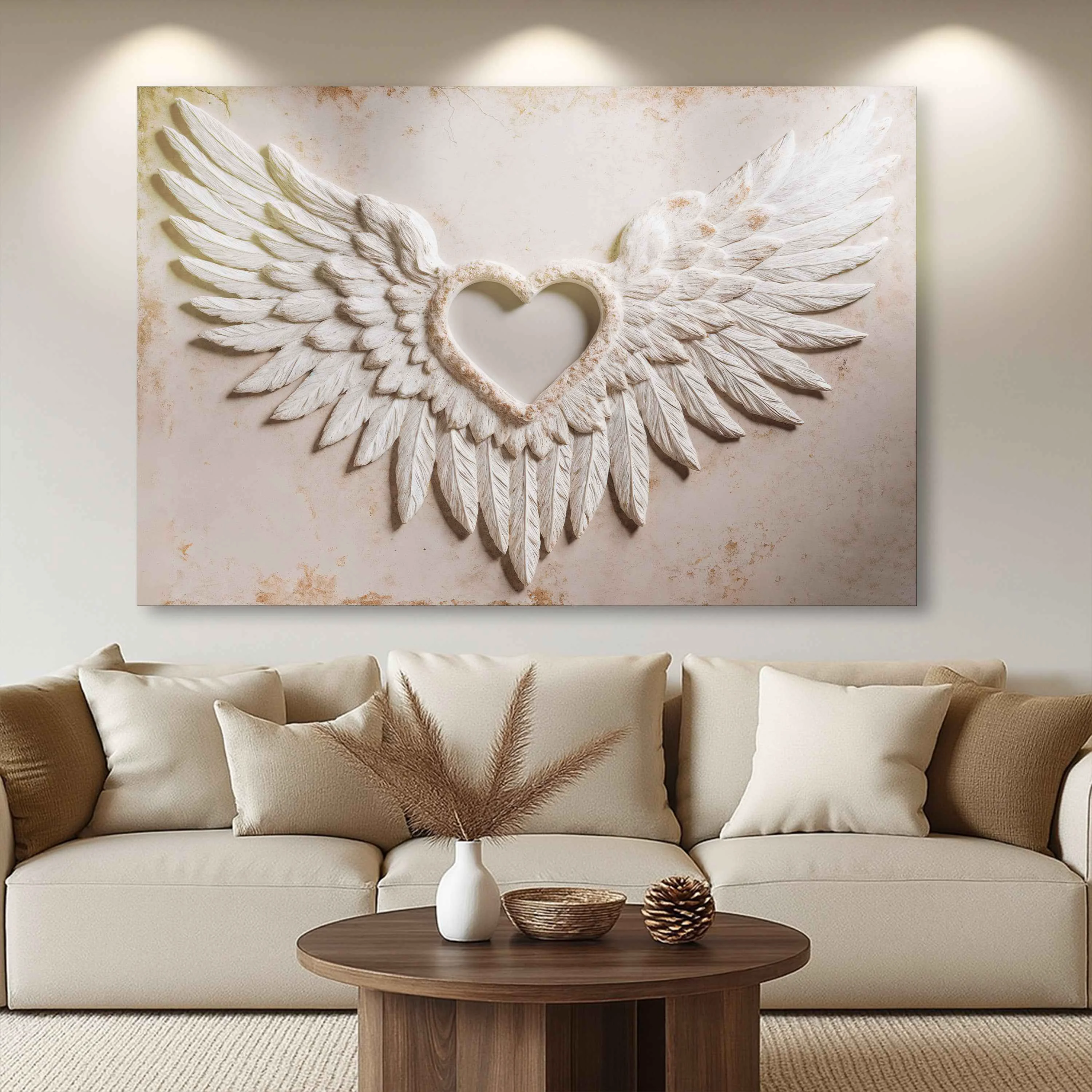Luxury Wings of Love Abstract Wall Art II Prestigious