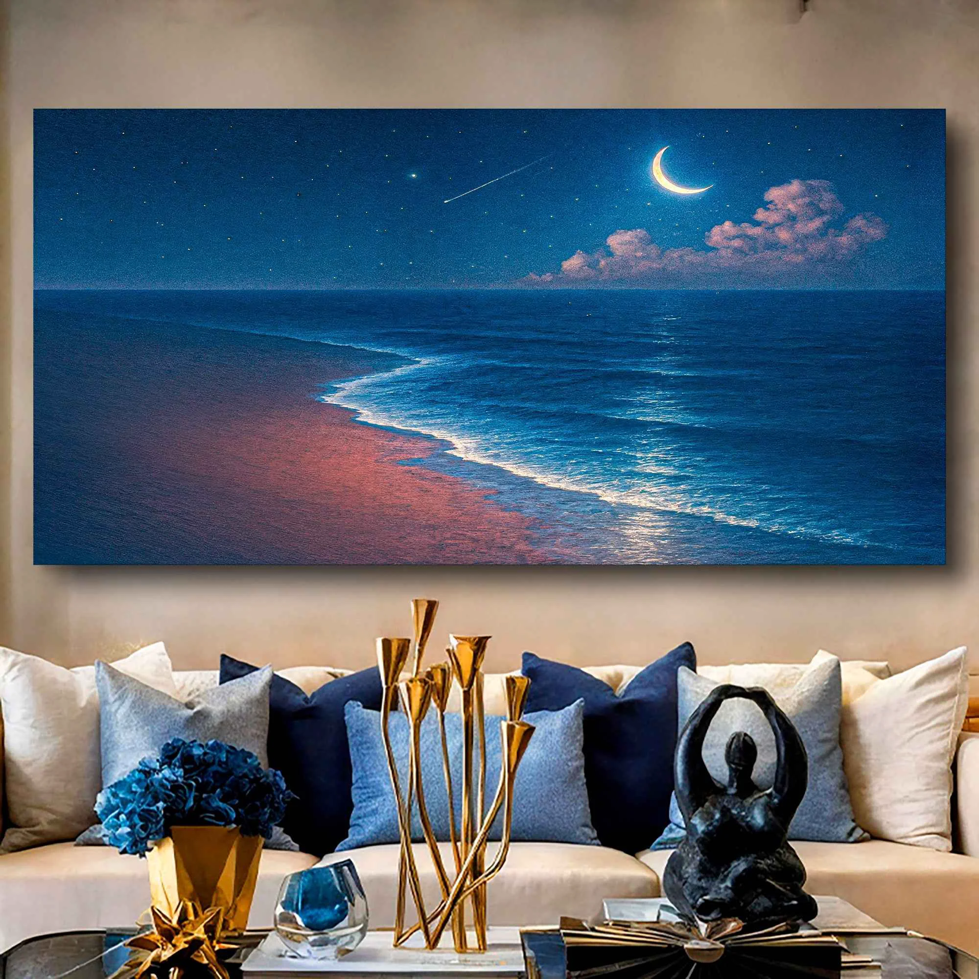 High-Grade Beach Shoreline Coastal Wall Art V Safe