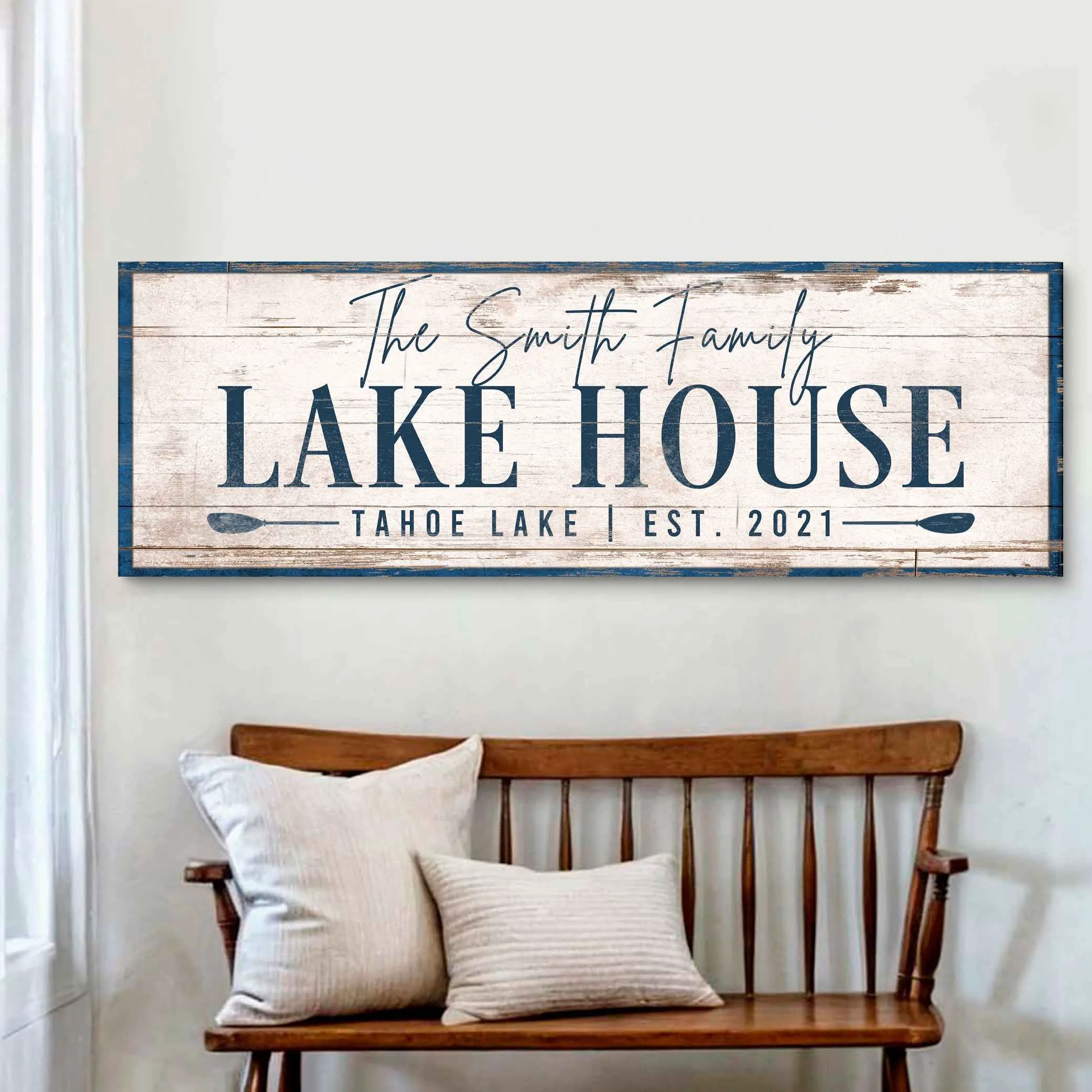 Reusable Personalized Lake House Sign V Optimized