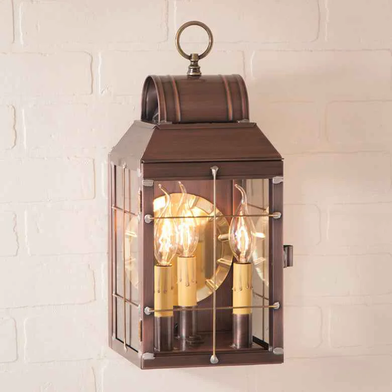 High-Quality Martha 39 s Wall Lantern in Antique Copper Versatile
