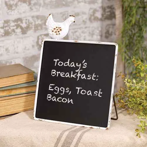 Smart Rustic Chicken Chalkboard Stand Easy-to-Use