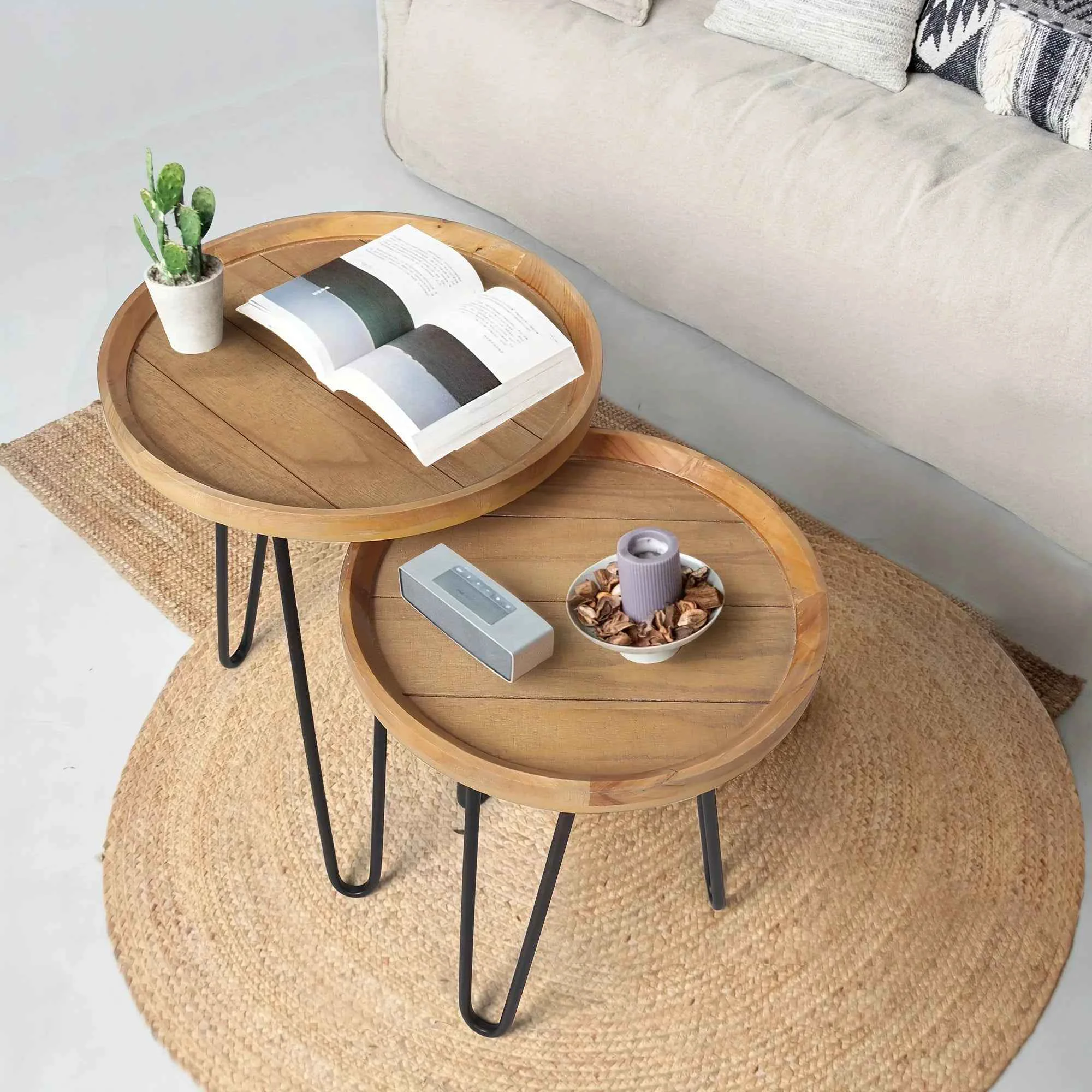 Organic Reclaimed Wood Farmhouse Coffee Table with Storage High-Grade
