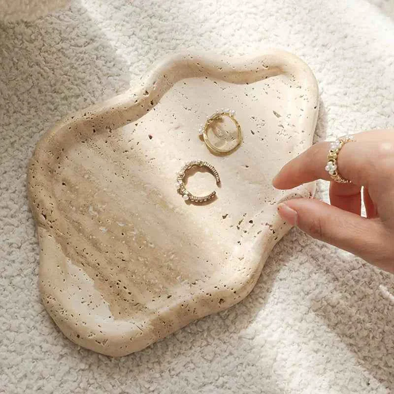 Fast Display Tray – Cloud Marble Small Trendy