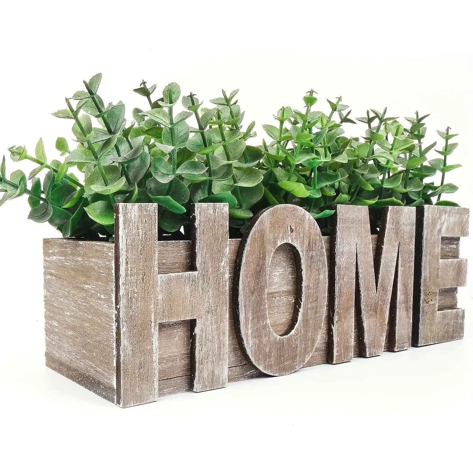Exceptional 1pc Artificial Eucalyptus Potted Plant Fake Green Plant With Wooden Pot For Spring Summer Gift Ideas Home Office Garden Wedding Kitchen Shower Room Decoration Fine