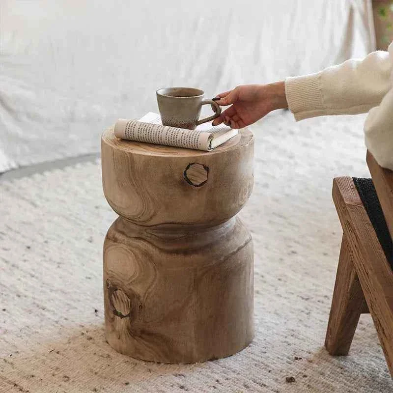 Consistent End Table – Round Wooden Small Powerful
