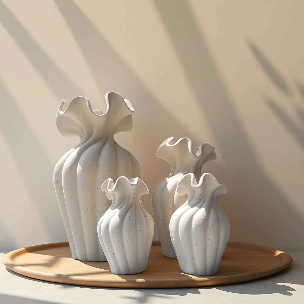 High-Grade Vase – Decorative Ceramic White Set Original