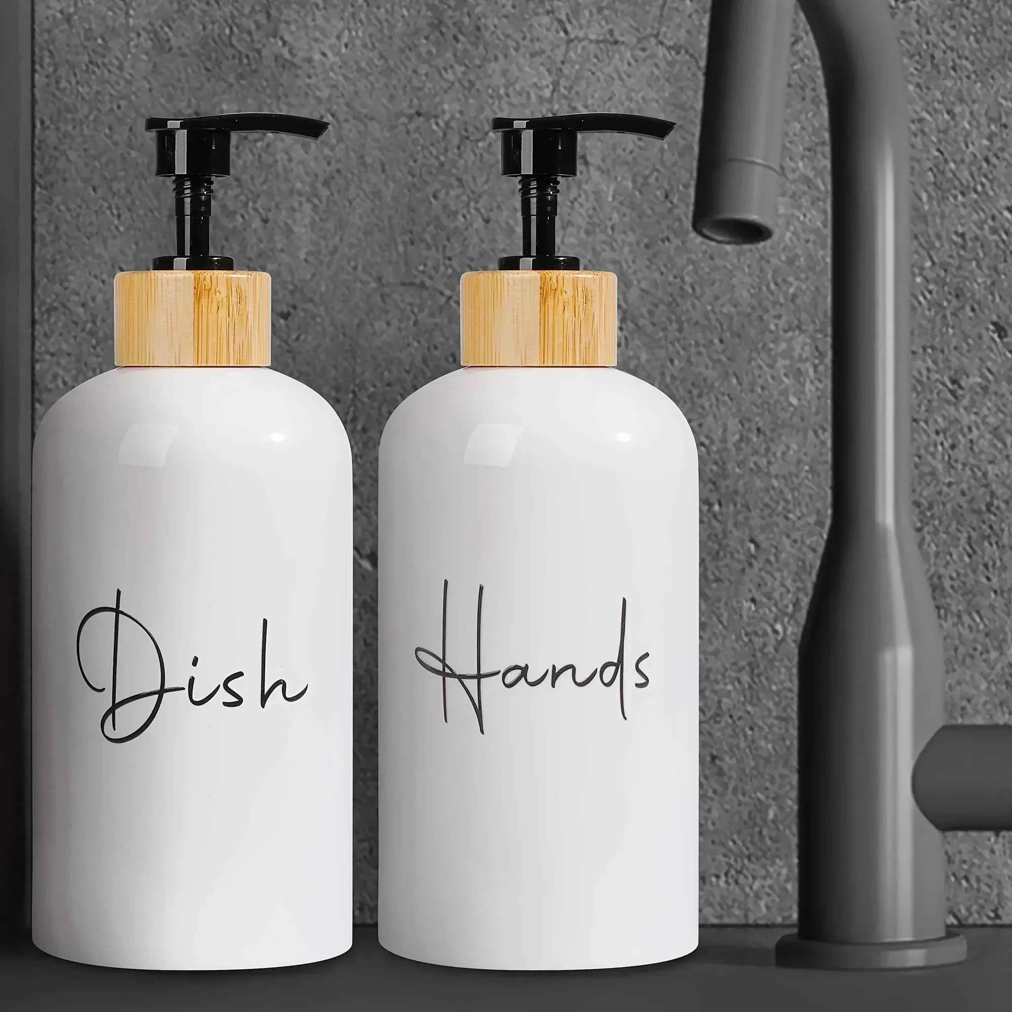 Dependable Soap Dispenser – Plastic Black amp White 500ml Breathable