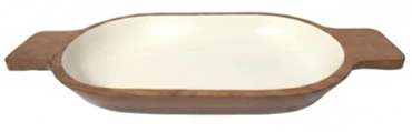 Original Design House of Avana Small Boat Mango Wood Serving Tray Durable