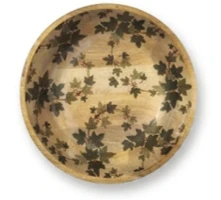Detailed House of Avana Transparent Leaf Shape Mango Wood Bowl World-Class