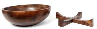Comfortable House of Avana Mango Wood Bowl with Stand Exclusive
