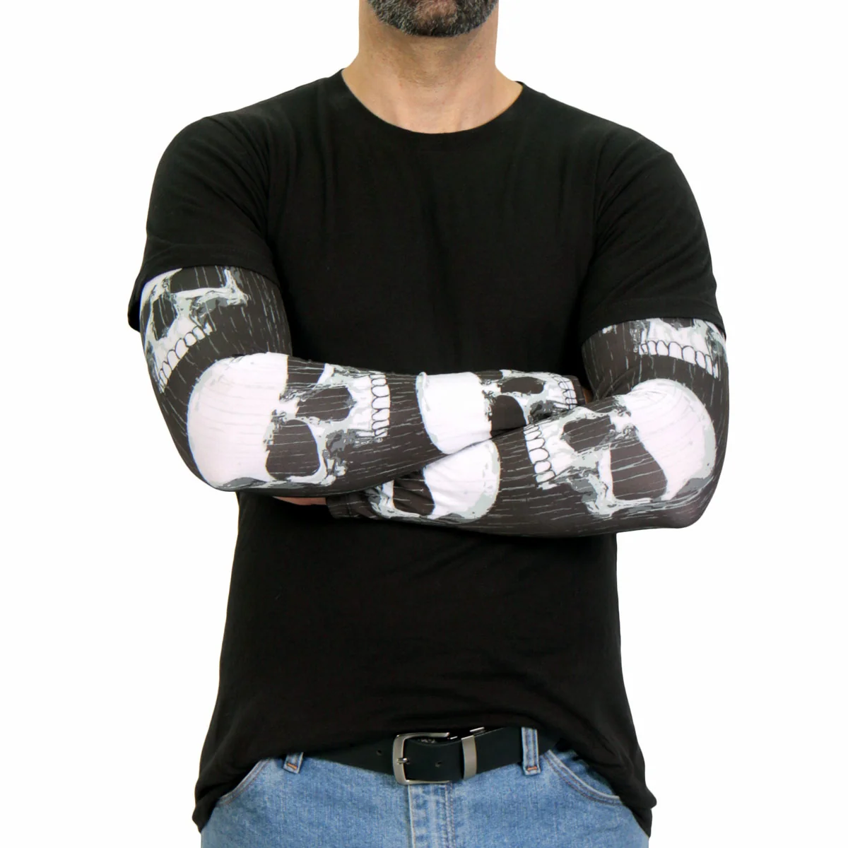 Stylish Hot Leathers ARM1001 2nd Amendment Skull Arm Sleeve Practical