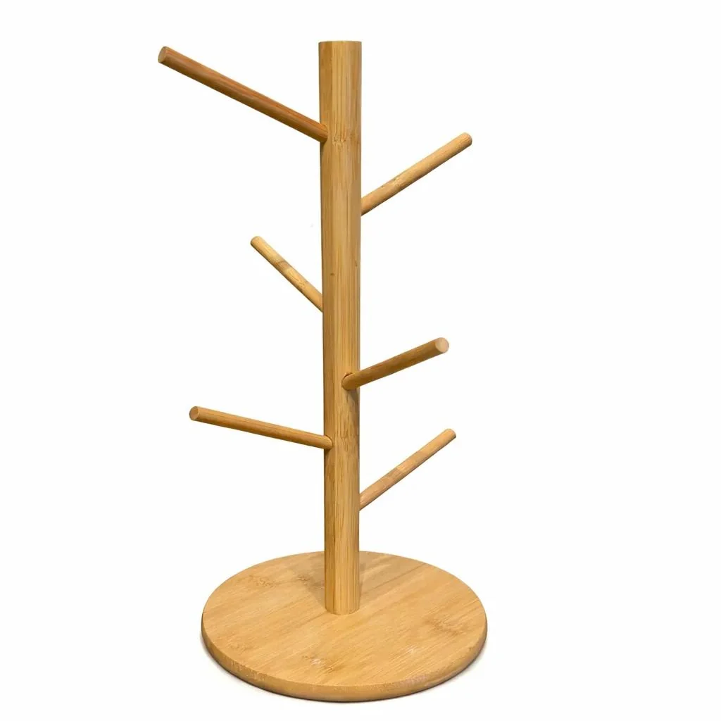 Lightweight Canopy Bamboo Countertop Mug Holder Crafted