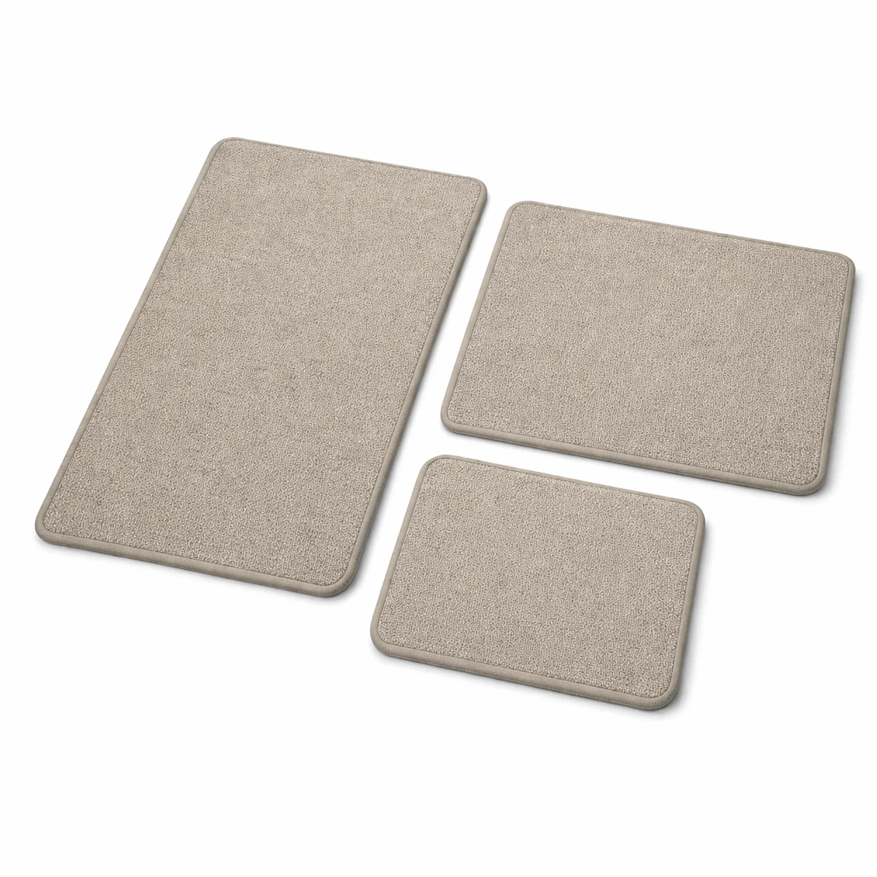 Crafted RitualWeave Quick-Dry Bath Mat-Woven Texture Rubber-Backed Top-Quality