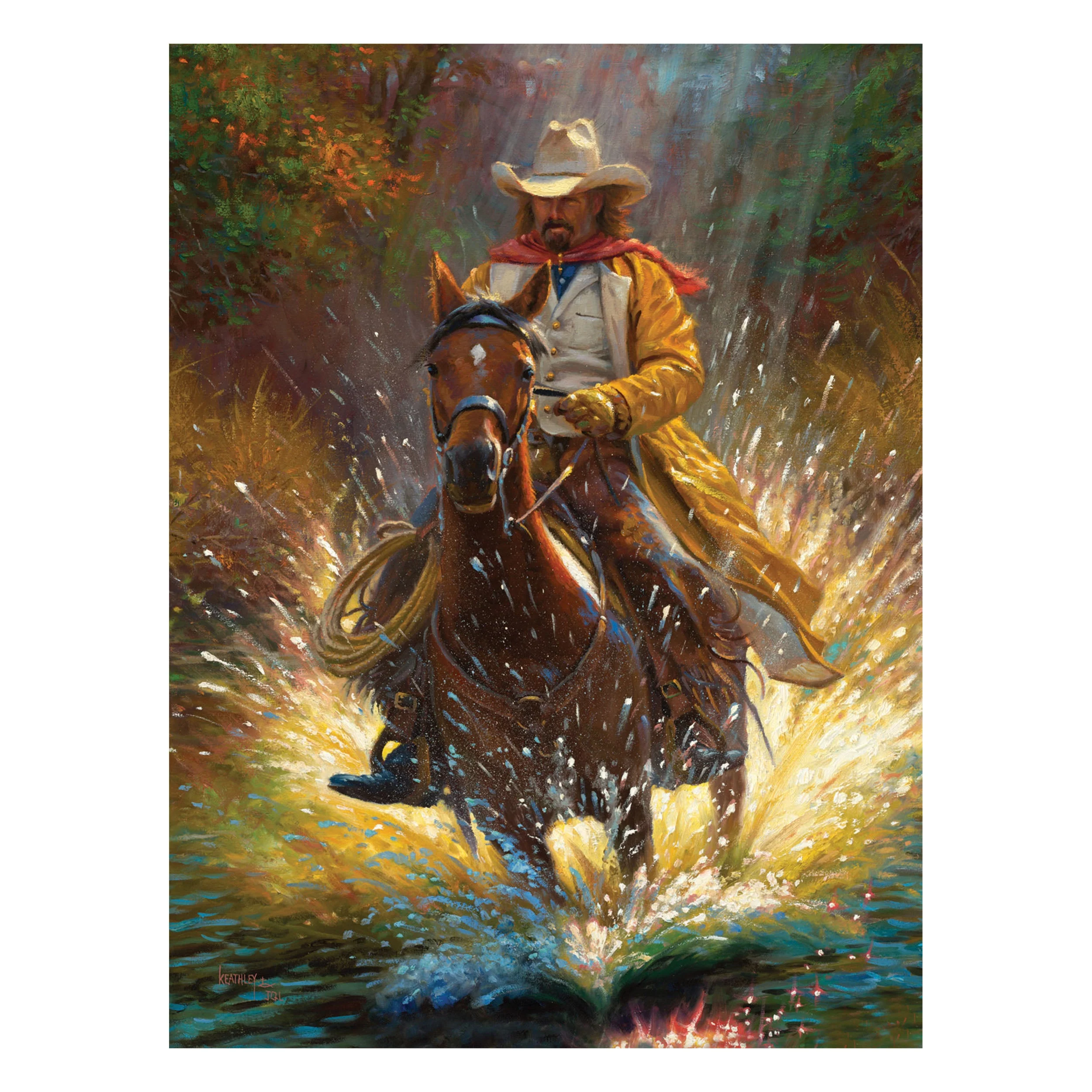 Premium Material LED Art 16in x 12in-Slippery When Wet Luxury