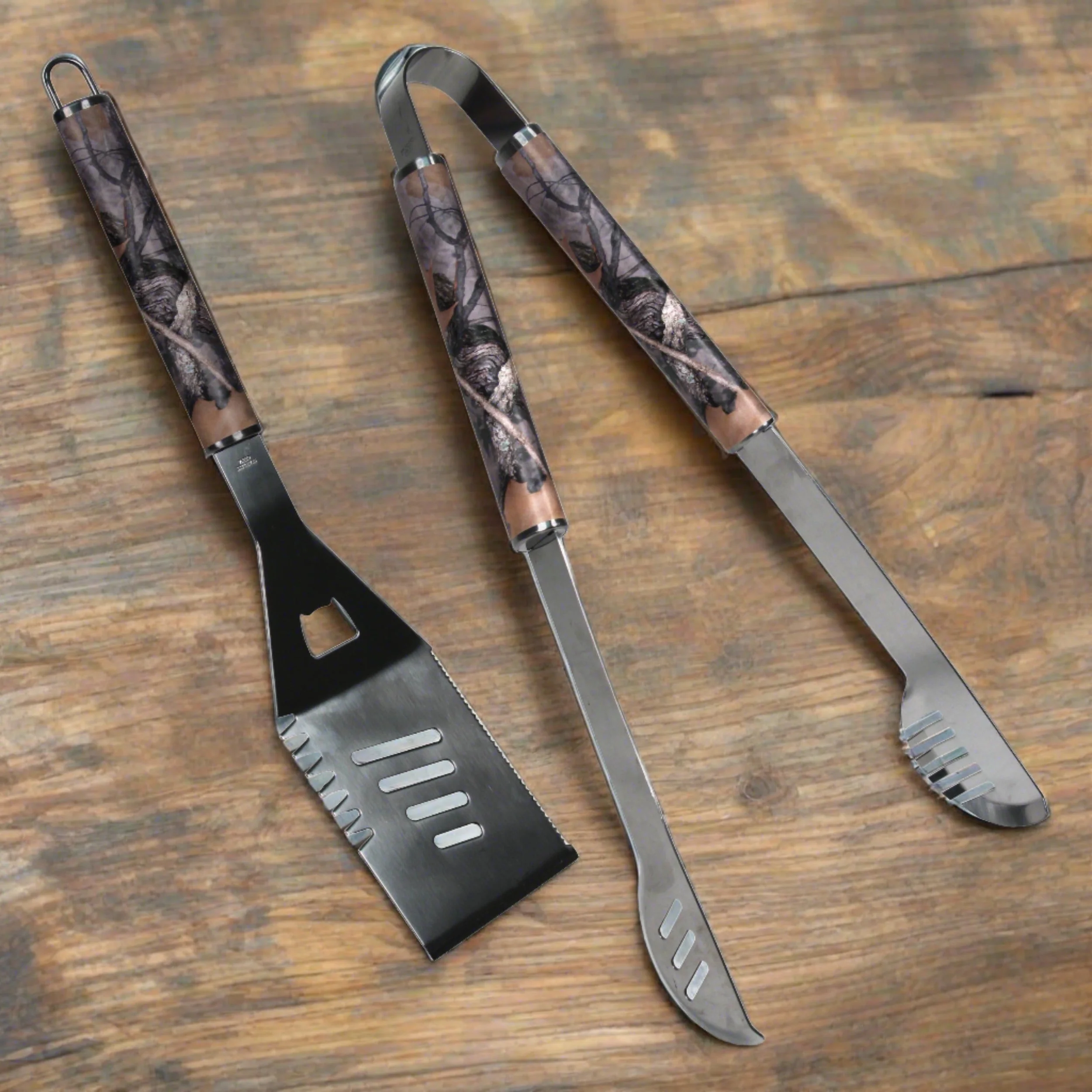 Selected BBQ Tool Set SS 2pc-Camo Verified