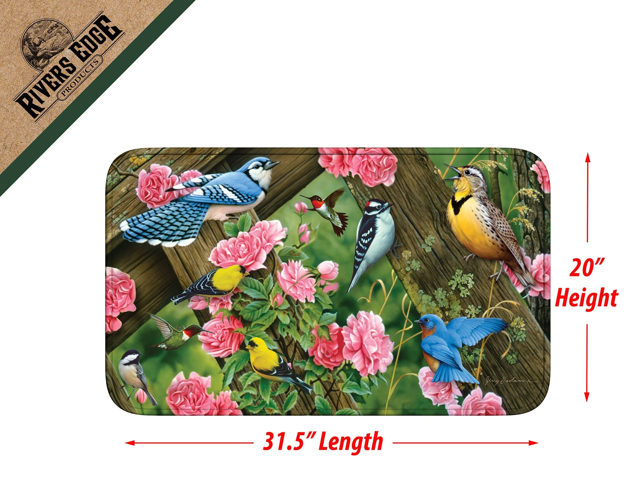 Premium Memory Foam Mat-Song Birds Relaxed