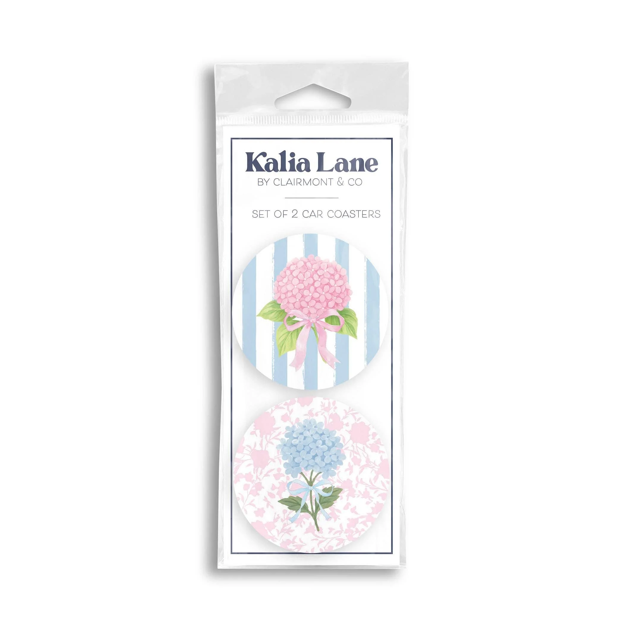 Crafted Hydrangea Cottage Car Coaster Set Fine Crafted
