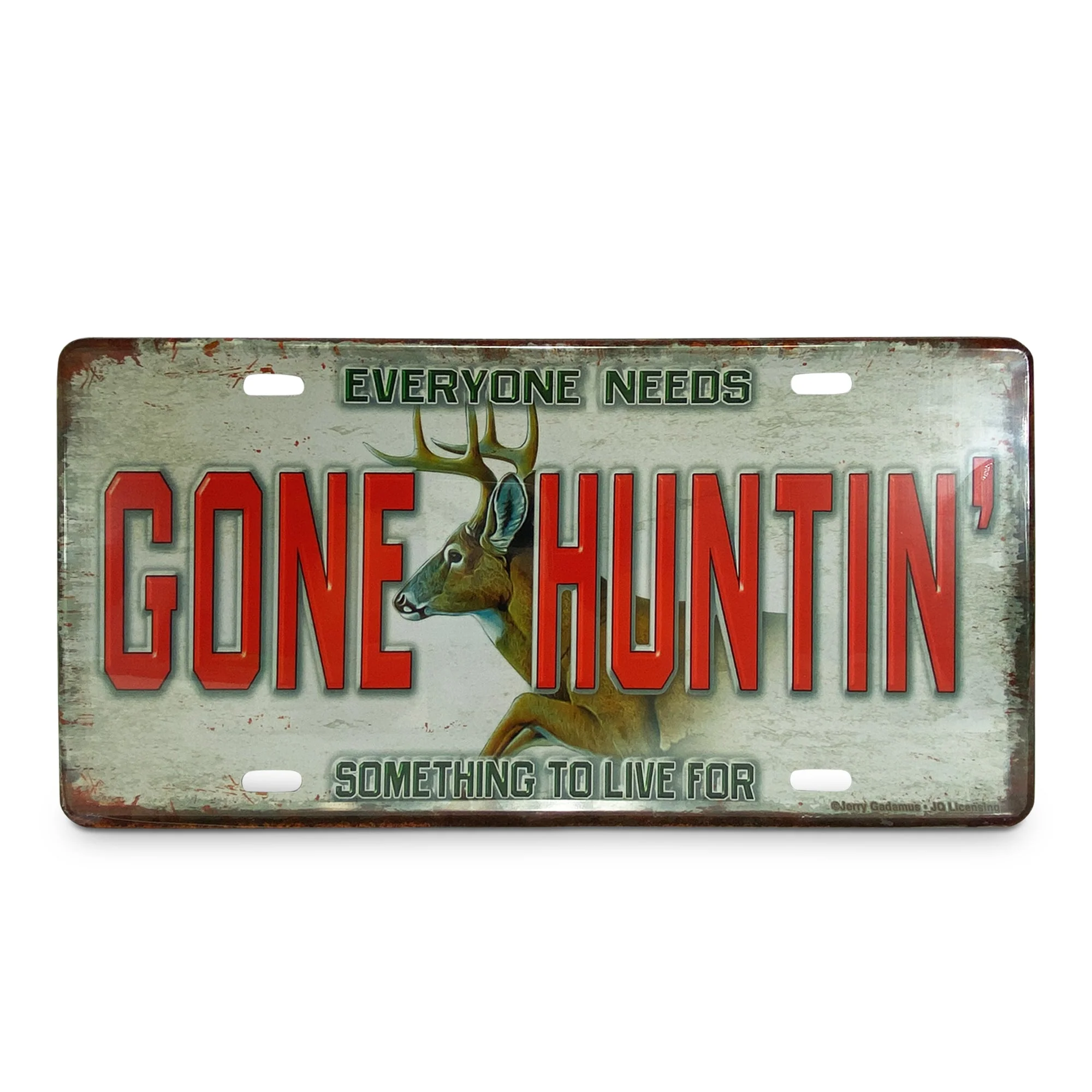 Exceptional Vanity License Plate 12in x 6in-Gone Huntin Smart