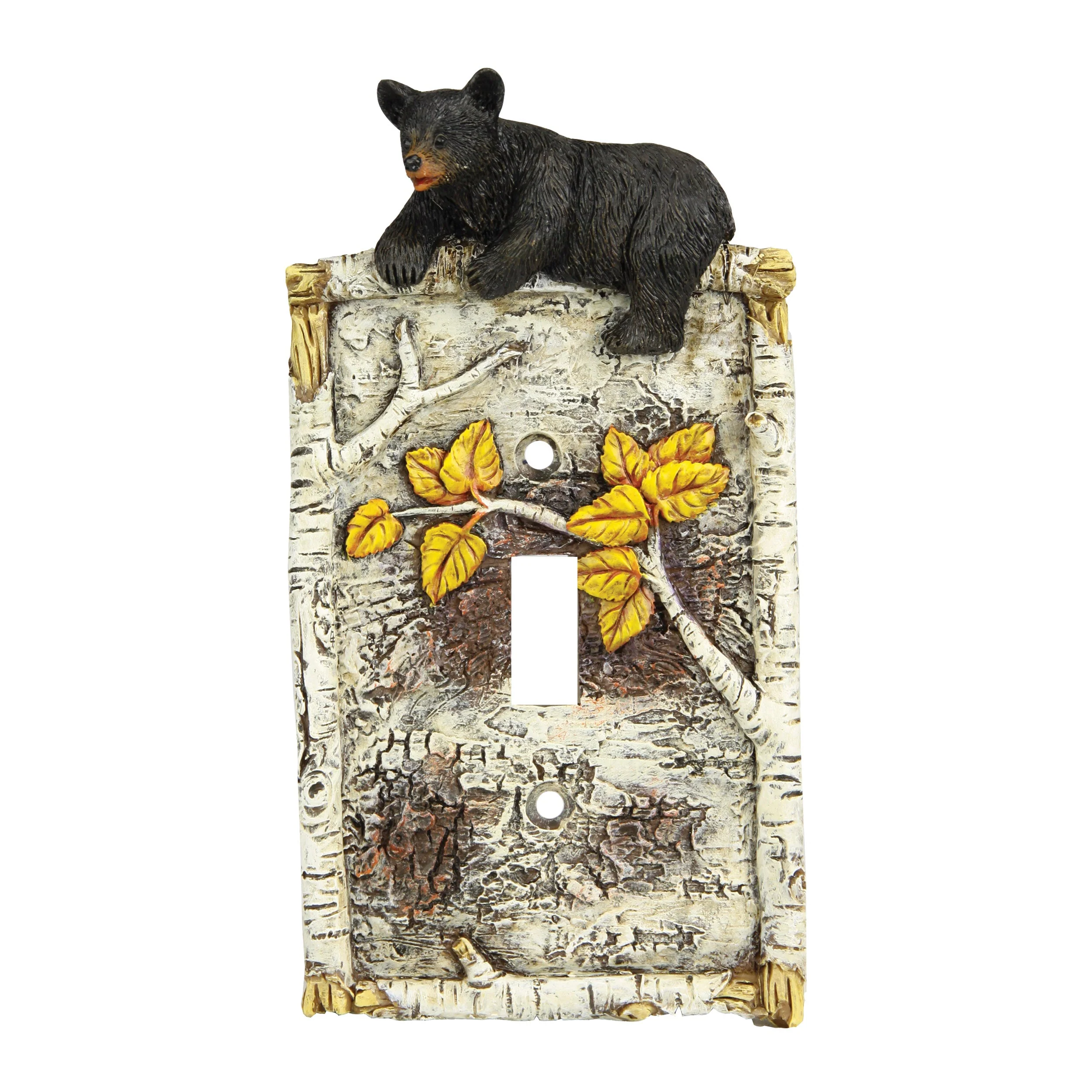 Fine Crafted Electrical Cover Plate Single Switch-Birch Bear Excellent
