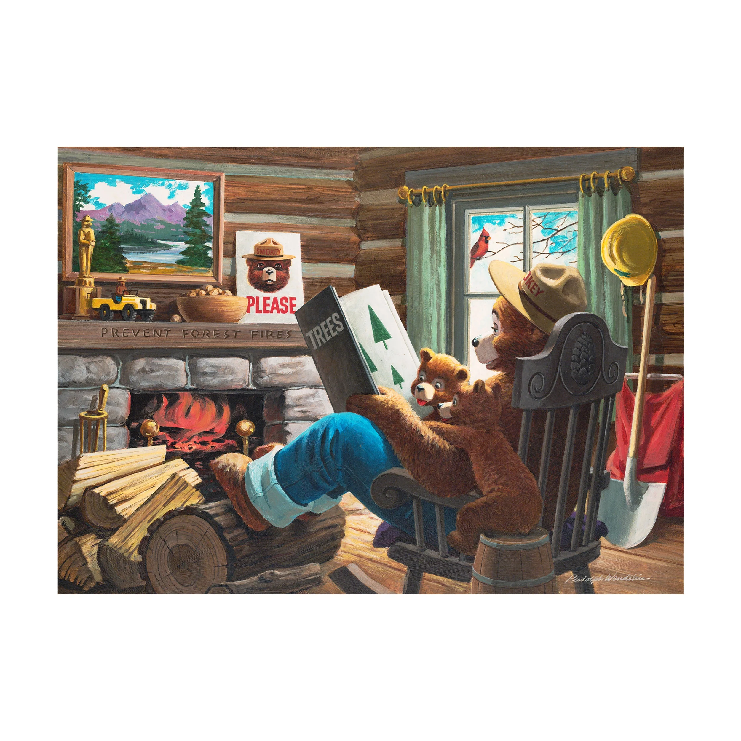 Next-Generation Puzzle in Tin 1000-Piece-Smokey By Fireplace Smooth