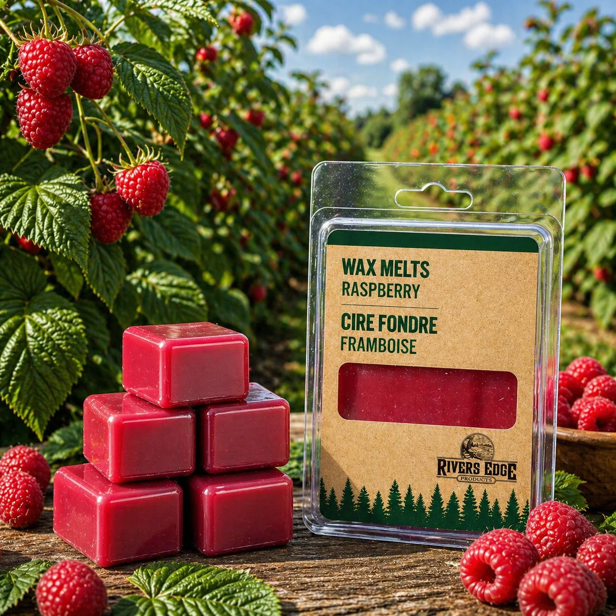 Carefully Designed Wax Melt 2.5 Ounce-Raspberry Solid