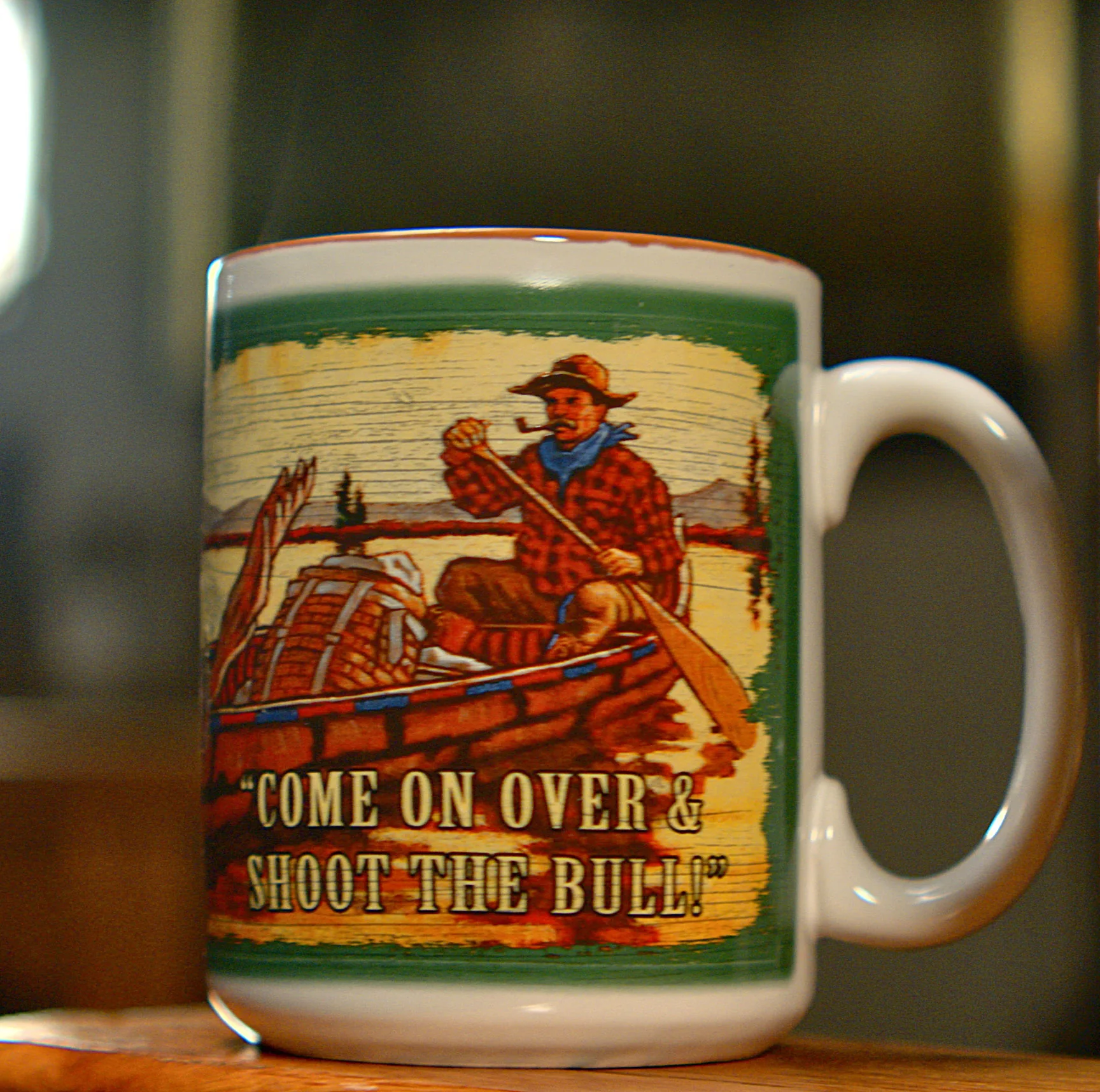 Easy-to-Use Ceramic Mug 16oz-Moosehead Lodge High-End