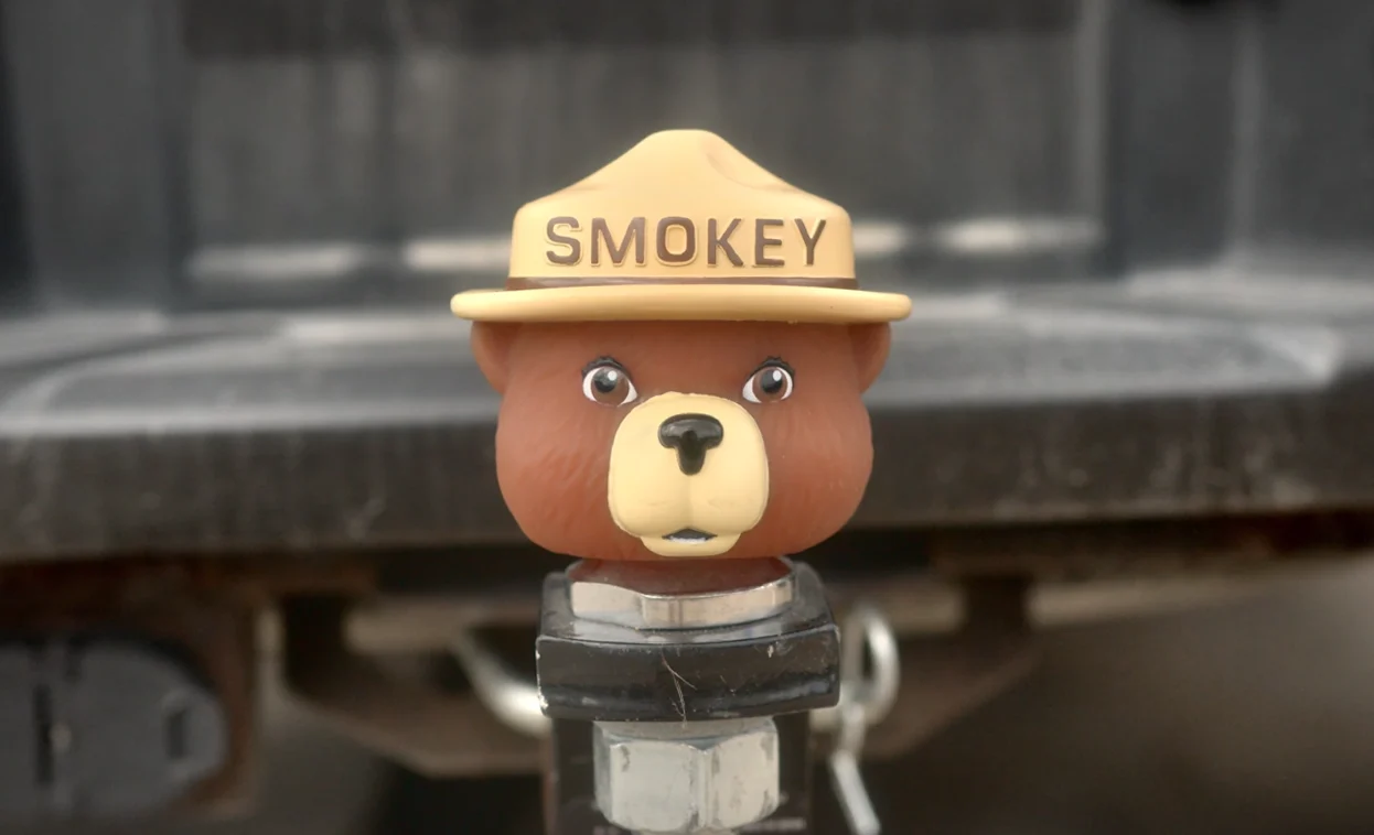 Fast Trailer Ball Cover-Smokey Bear Genuine
