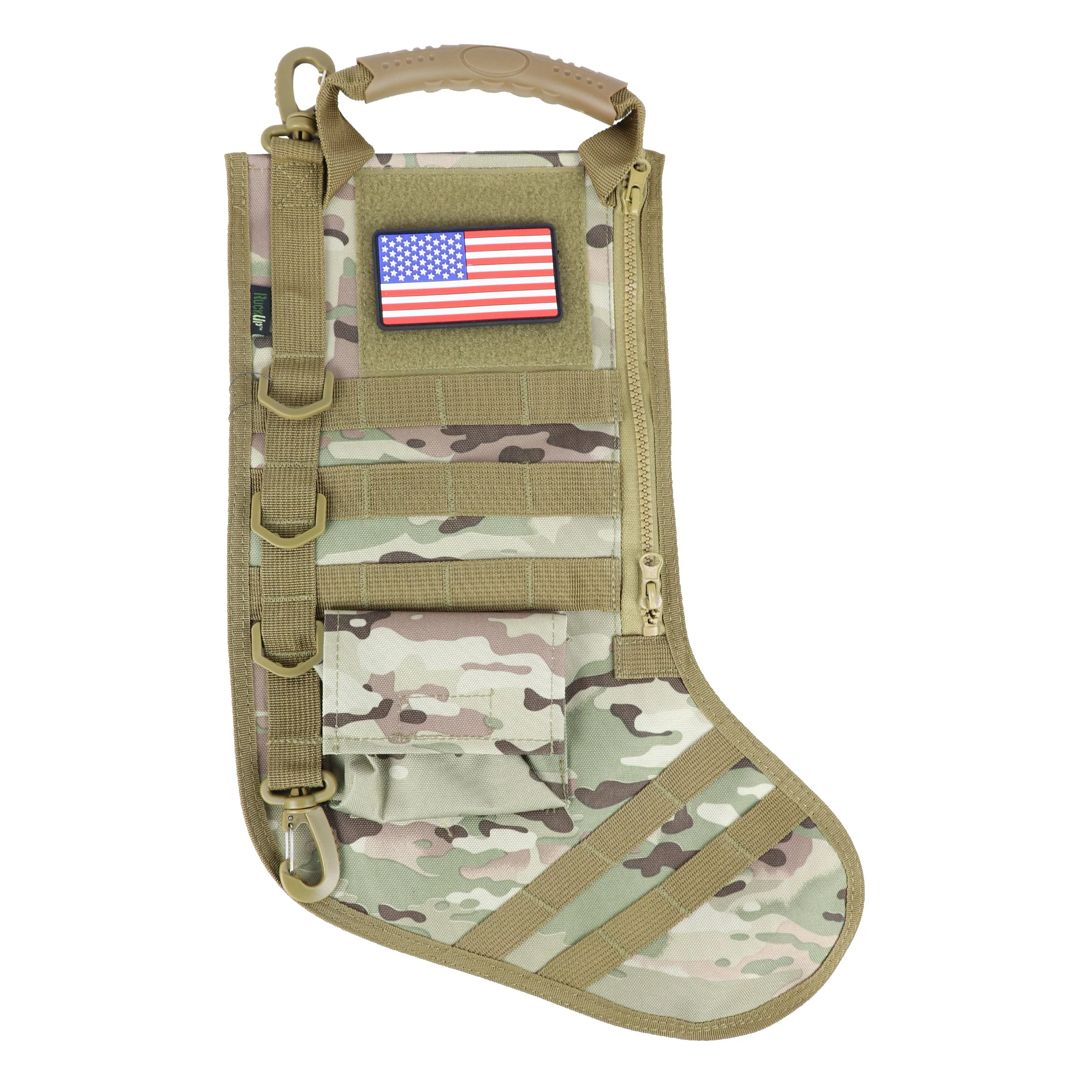 Organic Osage River Ruck Up Tactical Stocking-Multi-Camo Soft