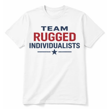 Next-Generation T-Shirt – Team Rugged Individualist Statement Print Tee Selected