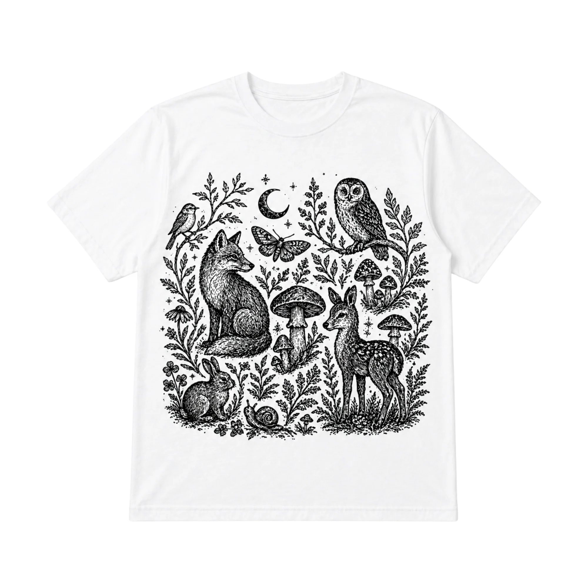Fine Crafted T-Shirt – Nature Eco – owl Efficient