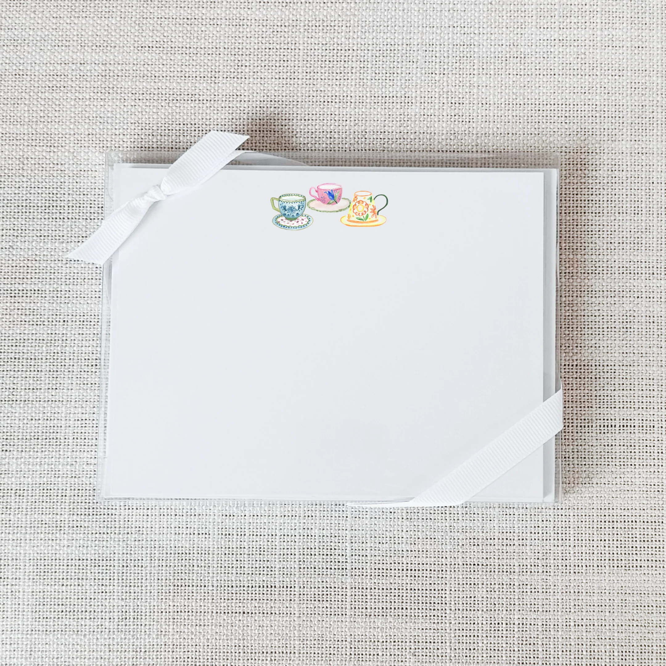 Official Teacup Flat Notecard - Set of 15 Lightweight
