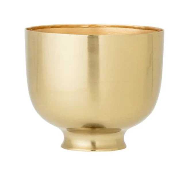 High-Grade Gold Metal Planter Medium Excellent