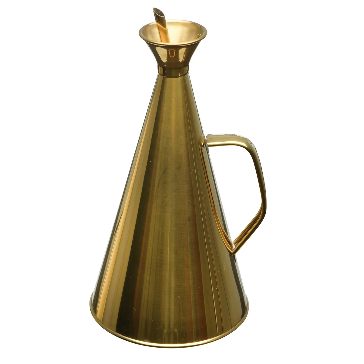 Premium Stainless Steel Oil Cruet Gold Finish Fashionable
