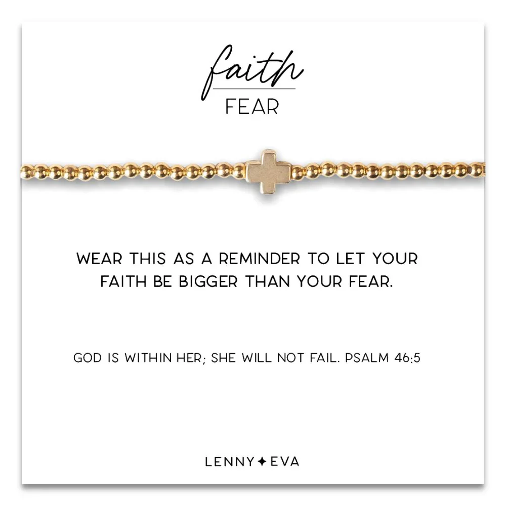 User-Friendly Faith Over Fear Cross Stretch Bracelet Proven